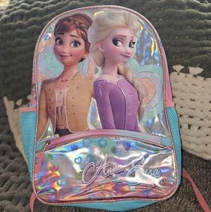 Frozen Anna and Elsa Holographic Backpack
